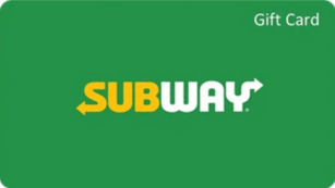 Subway Gift Card
